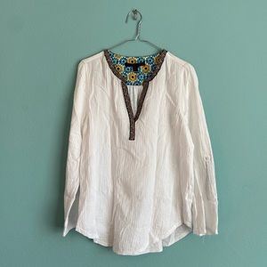 “A common thread” Anthropologie blouse